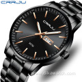 2021 CRRJU 2193 Fashion Men's Watch Top Brand Luxury Sports Waterproof Steel Calendar Male Quartz Wristwatches